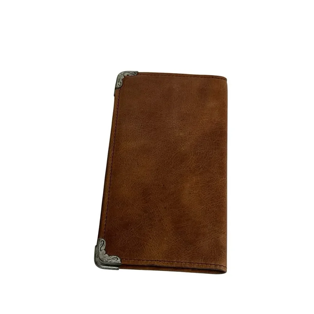 scully brown leather telephone address book